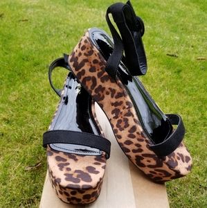 Liliana Leopard Platform Sandals